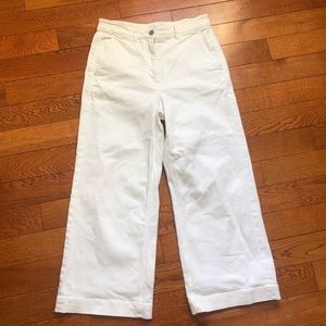 Everlane White Wide Leg Crop